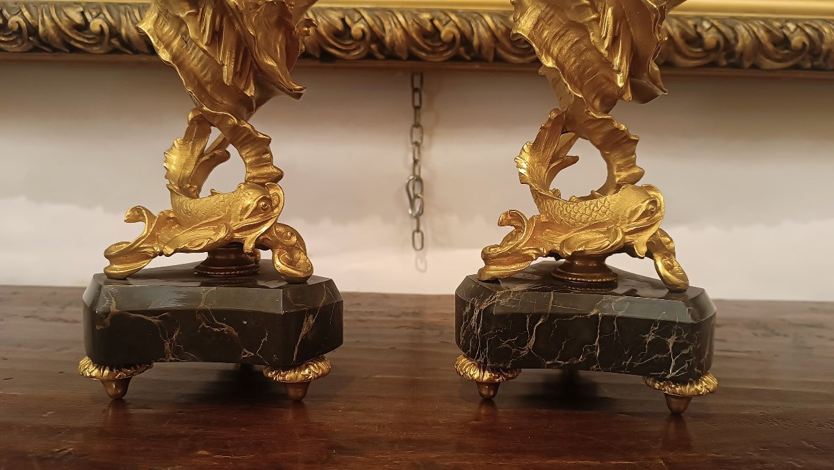 COPPIA DI VASI DECORATIVI IN STILE LUIGI XV META' XIX SECOLO-photo-2