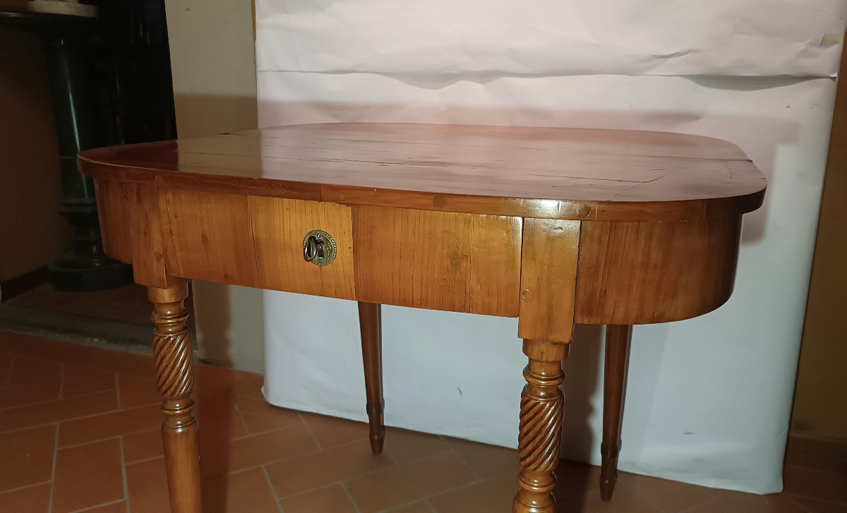 TAVOLINO CONSOLLE IN CILIEGIO PRIMA META' XIX SECOLO-photo-2