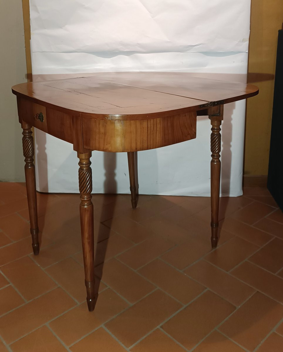 TAVOLINO CONSOLLE IN CILIEGIO PRIMA META' XIX SECOLO-photo-1