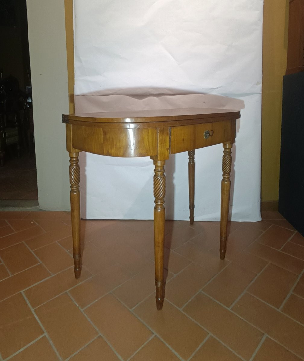 TAVOLINO CONSOLLE IN CILIEGIO PRIMA META' XIX SECOLO-photo-6