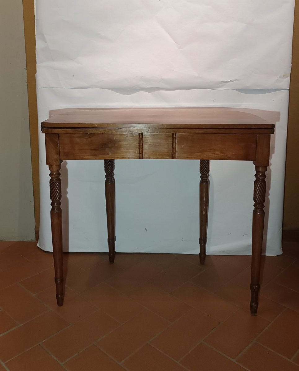 TAVOLINO CONSOLLE IN CILIEGIO PRIMA META' XIX SECOLO-photo-8