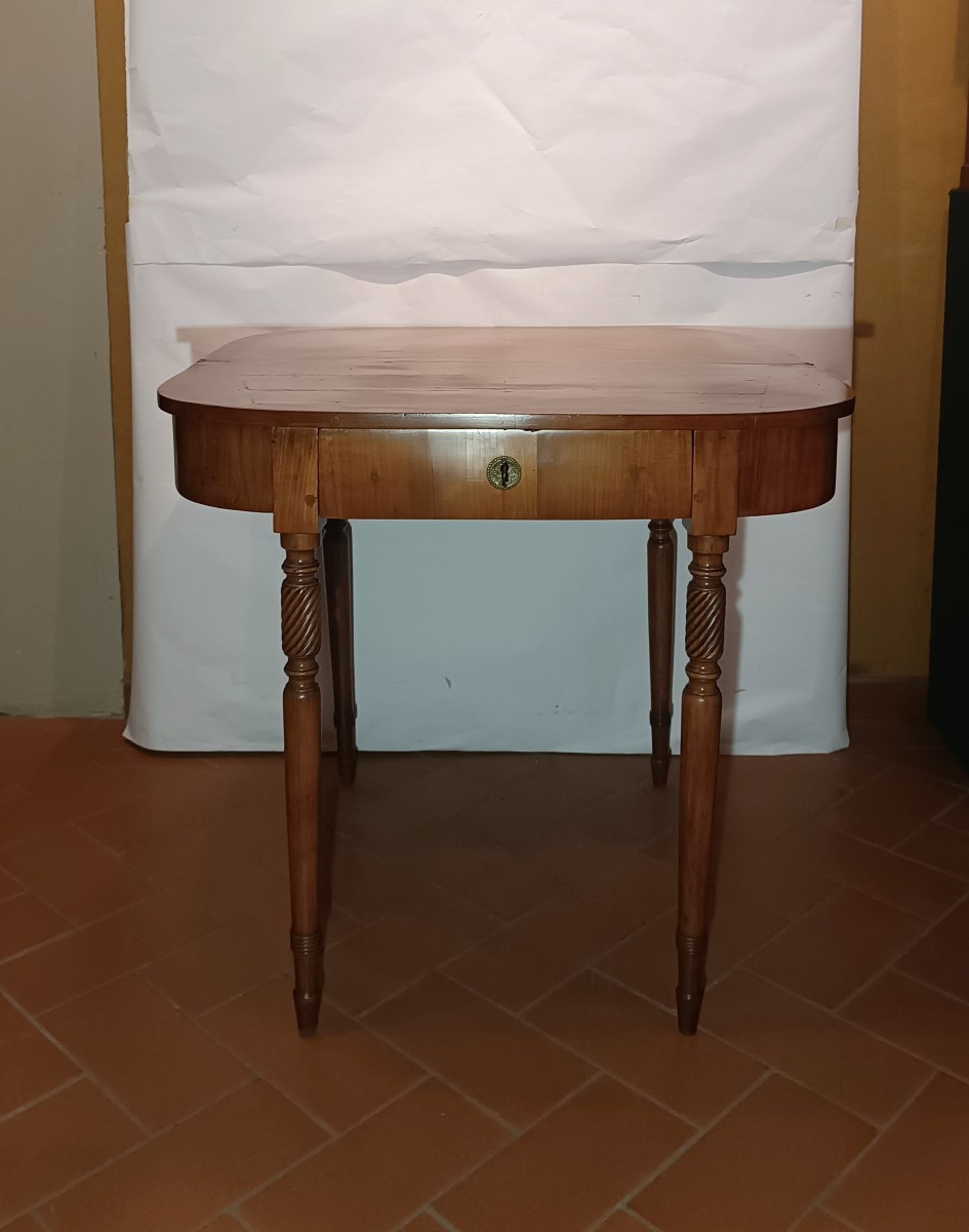 TAVOLINO CONSOLLE IN CILIEGIO PRIMA META' XIX SECOLO