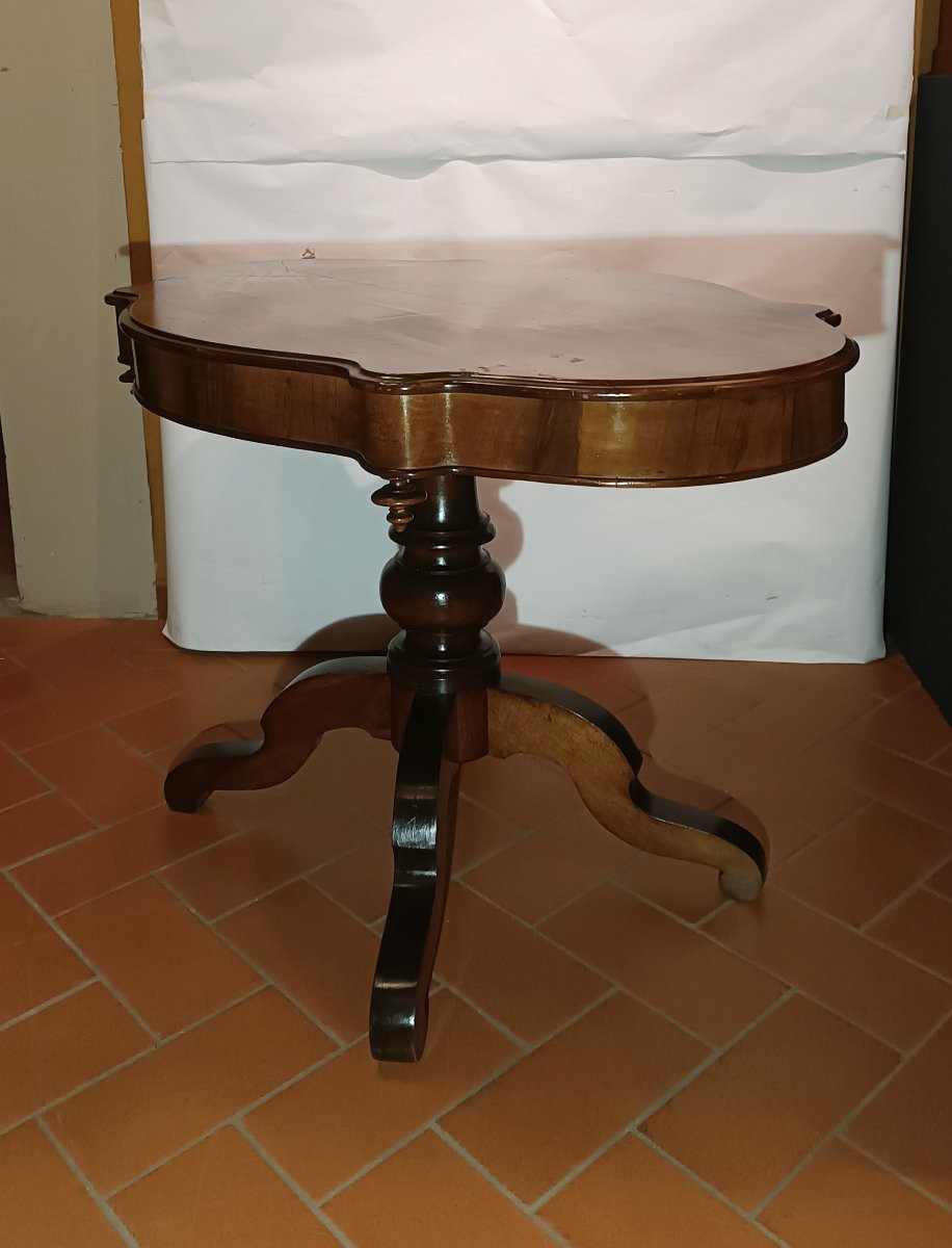 TAVOLO OVALE DA CENTRO LUIGI FILIPPO PRIMA META' XIX SECOLO-photo-4