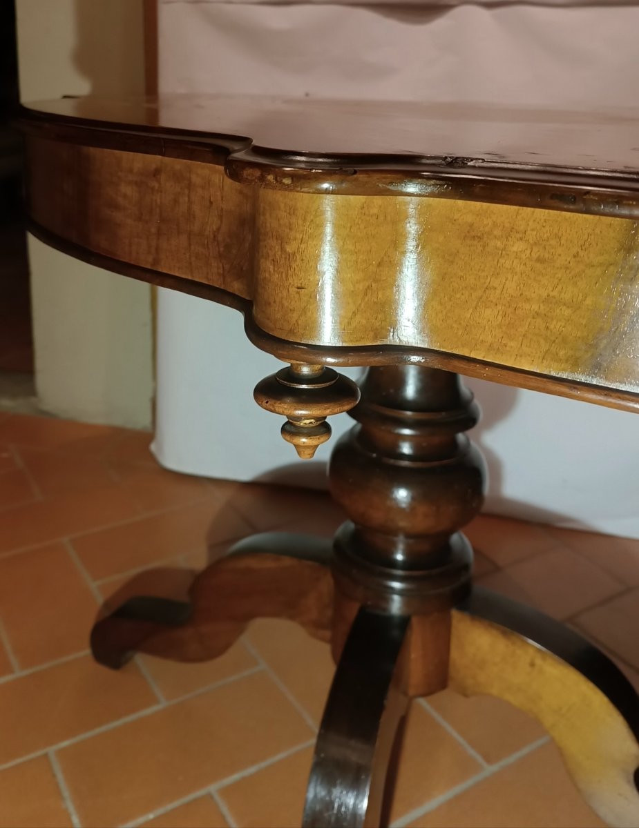 TAVOLO OVALE DA CENTRO LUIGI FILIPPO PRIMA META' XIX SECOLO-photo-1