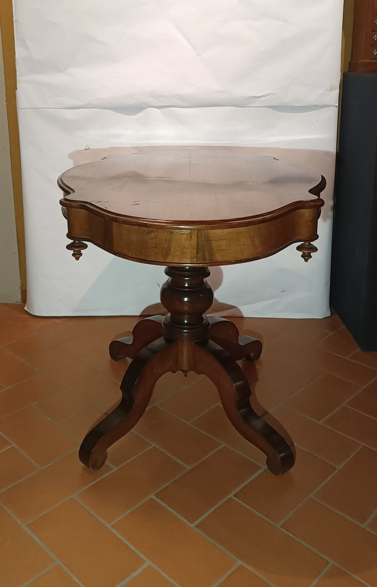 TAVOLO OVALE DA CENTRO LUIGI FILIPPO PRIMA META' XIX SECOLO-photo-2