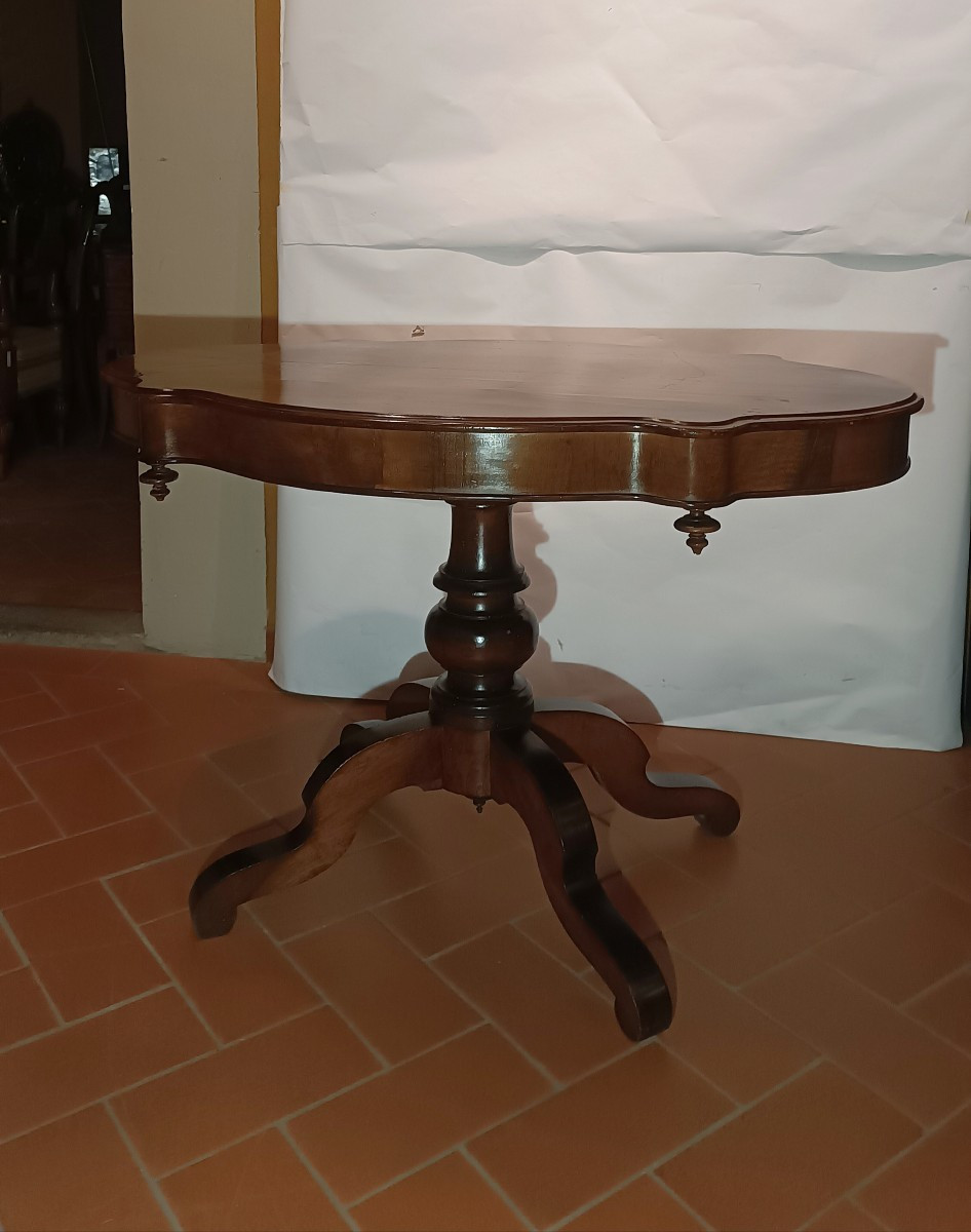 TAVOLO OVALE DA CENTRO LUIGI FILIPPO PRIMA META' XIX SECOLO