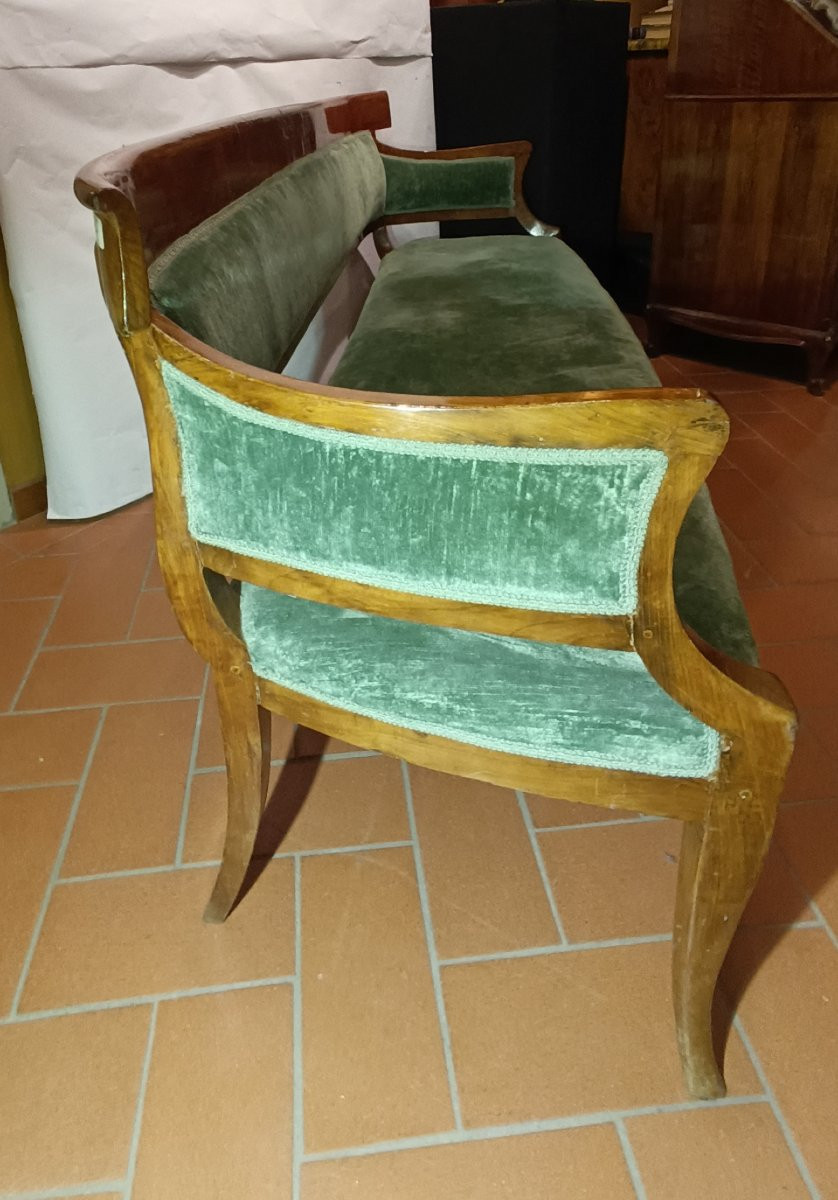 DIVANO IN CILIEGIO IMPERO PRIMI DEL XIX SECOLO -photo-3