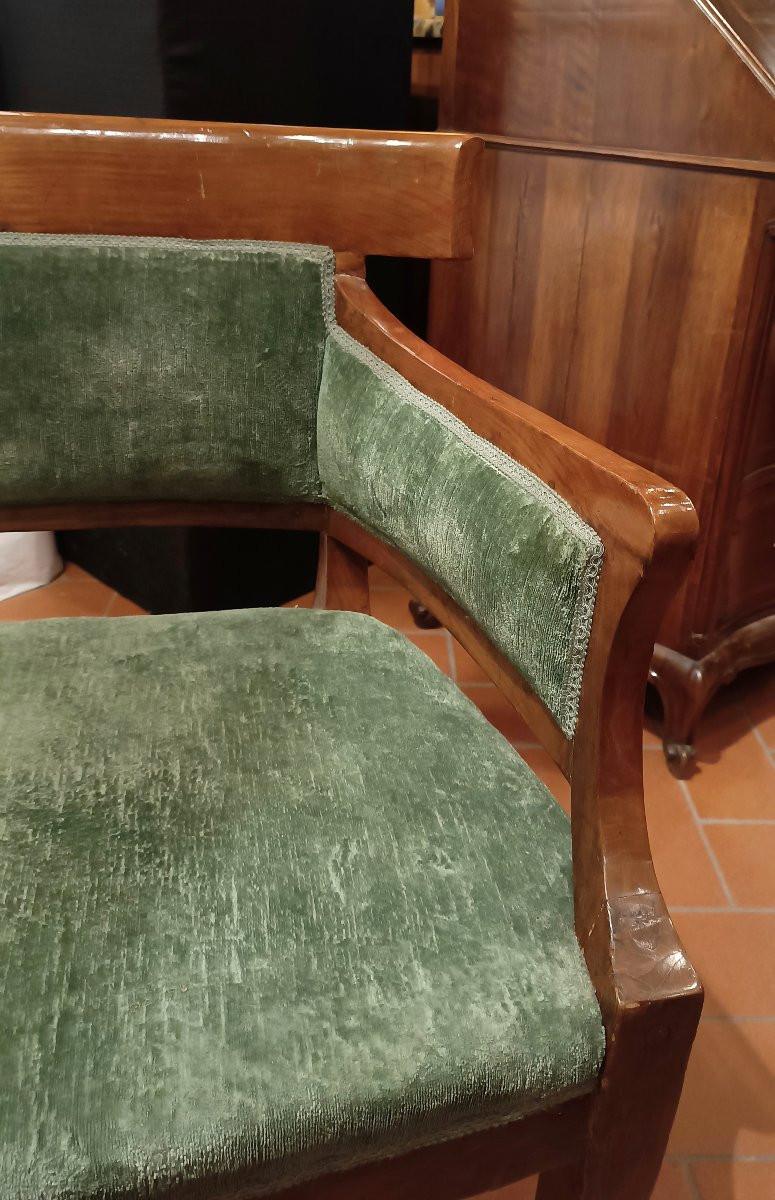 DIVANO IN CILIEGIO IMPERO PRIMI DEL XIX SECOLO -photo-4