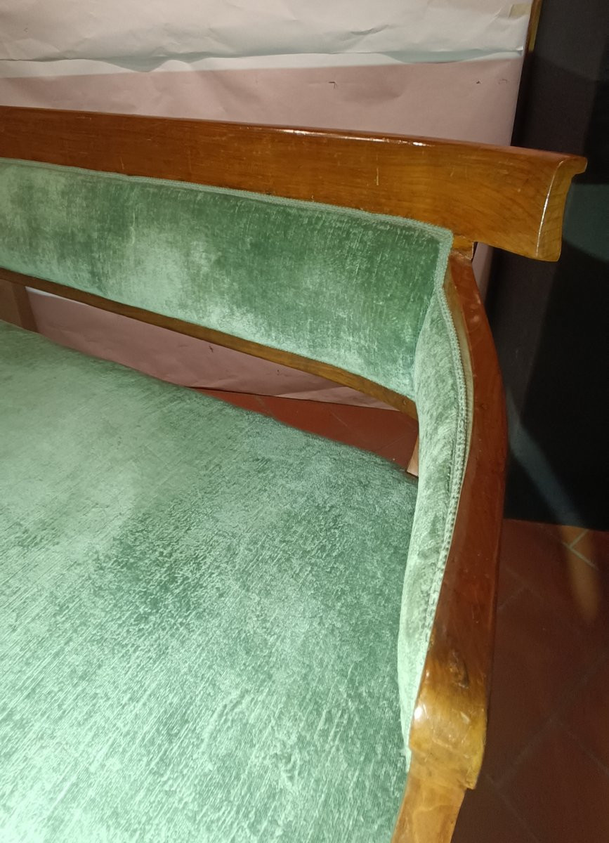 DIVANO IN CILIEGIO IMPERO PRIMI DEL XIX SECOLO -photo-3