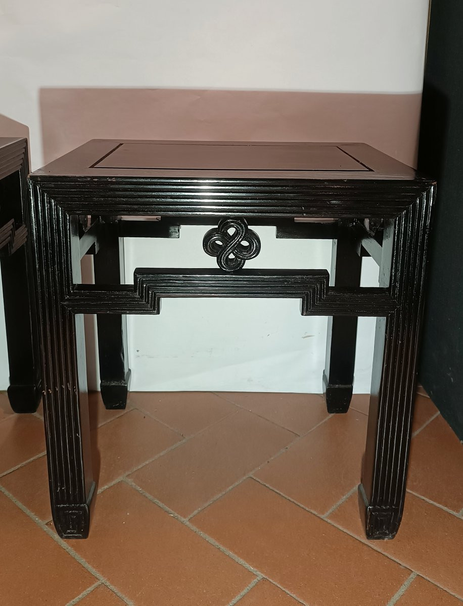 COPPIA DI TAVOLINI CINA FINE XIX SECOLO -photo-2