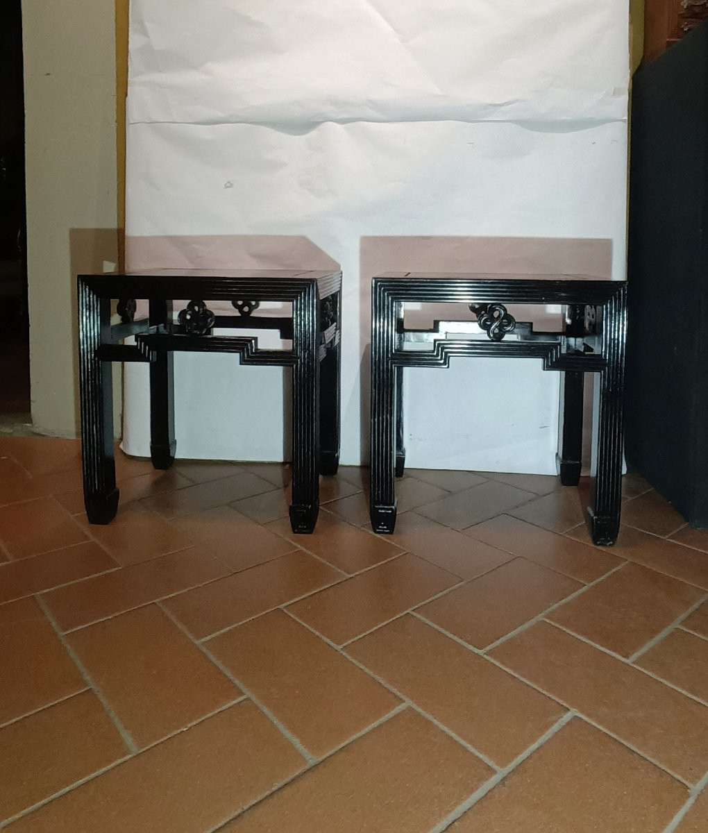 COPPIA DI TAVOLINI CINA FINE XIX SECOLO -photo-1