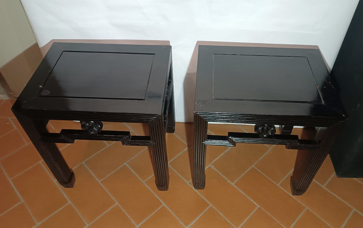 COPPIA DI TAVOLINI CINA FINE XIX SECOLO -photo-2