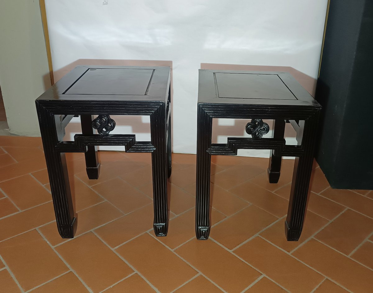 COPPIA DI TAVOLINI CINA FINE XIX SECOLO -photo-4