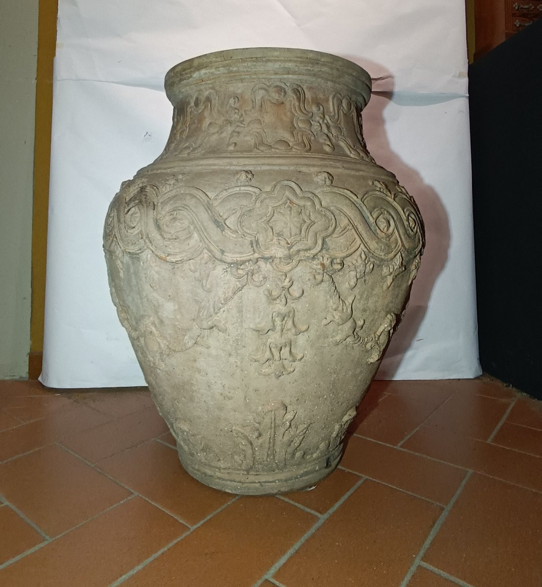 GRANDE ORCIO DI TERRACOTTA FINE XVII SECOLO-photo-3