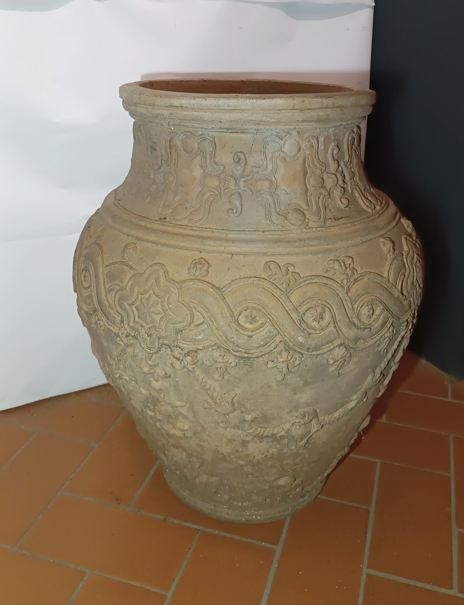 GRANDE ORCIO DI TERRACOTTA FINE XVII SECOLO-photo-3