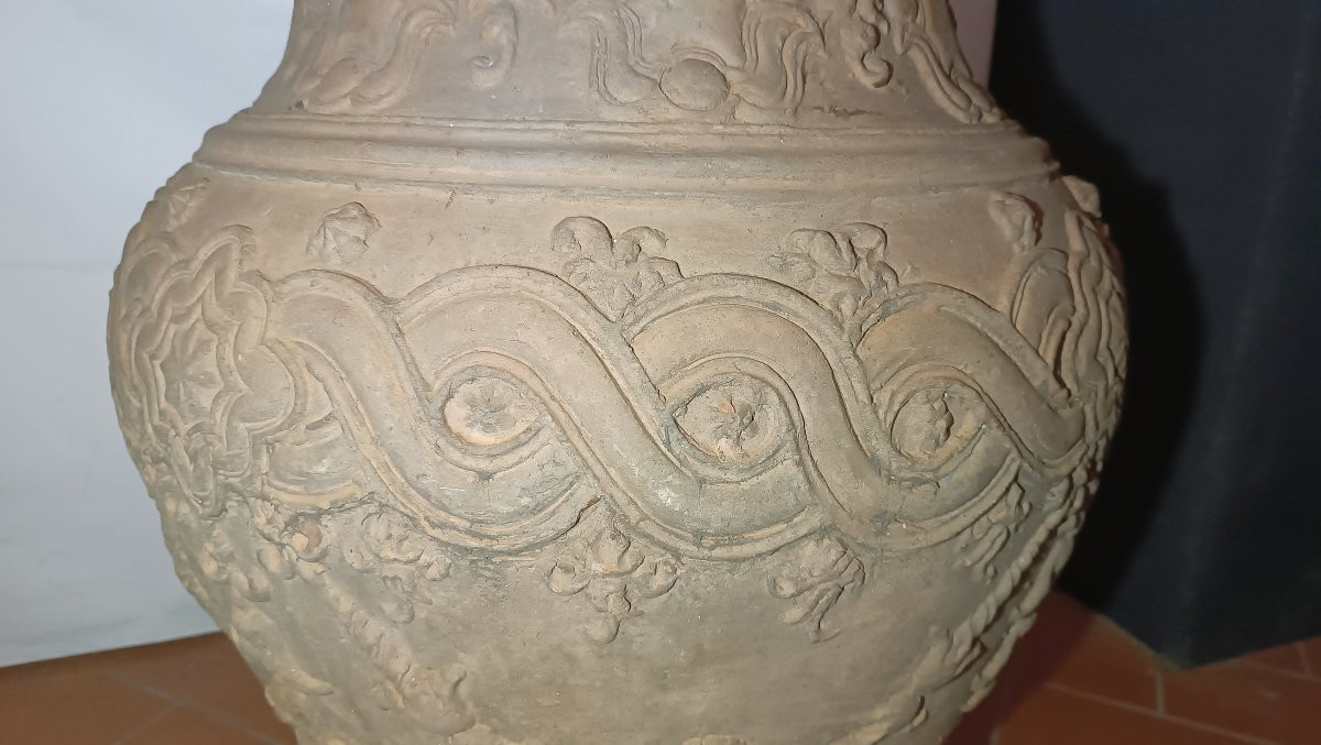 GRANDE ORCIO DI TERRACOTTA FINE XVII SECOLO-photo-4