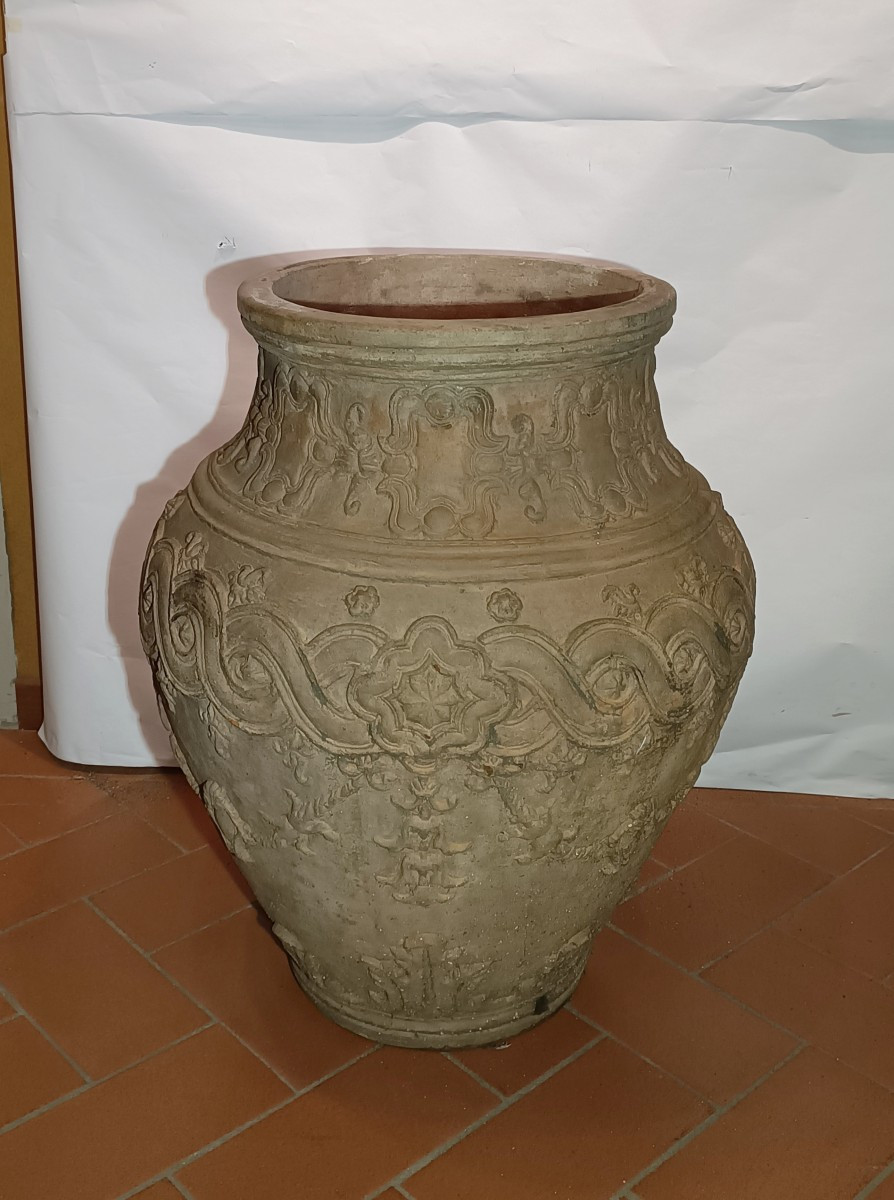 GRANDE ORCIO DI TERRACOTTA FINE XVII SECOLO