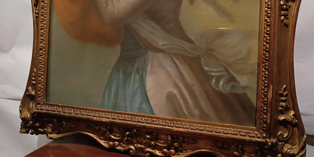 RITRATTO FEMMINILE A PASTELLO PRIMI DEL XIX SECOLO -photo-1