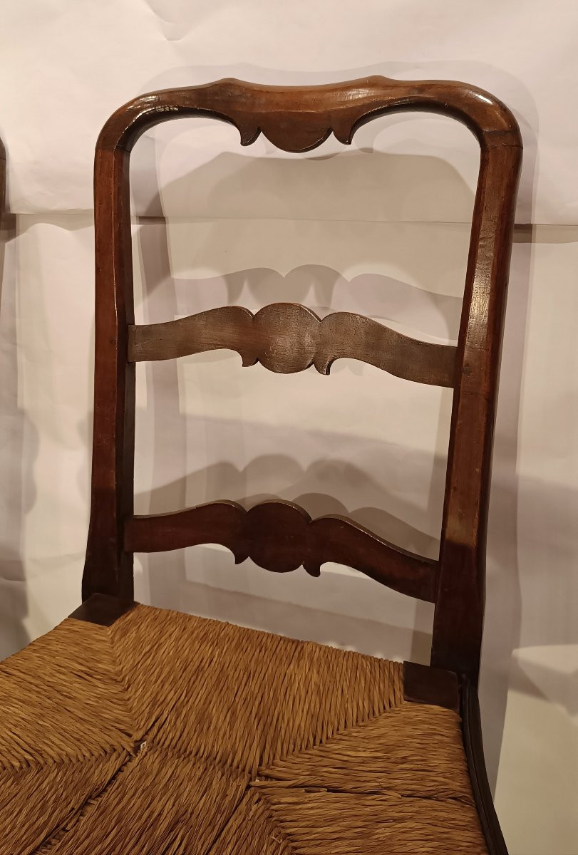 COPPIA DI SEDIE LUIGI XIV PRIMA META' XVIII SECOLO-photo-4