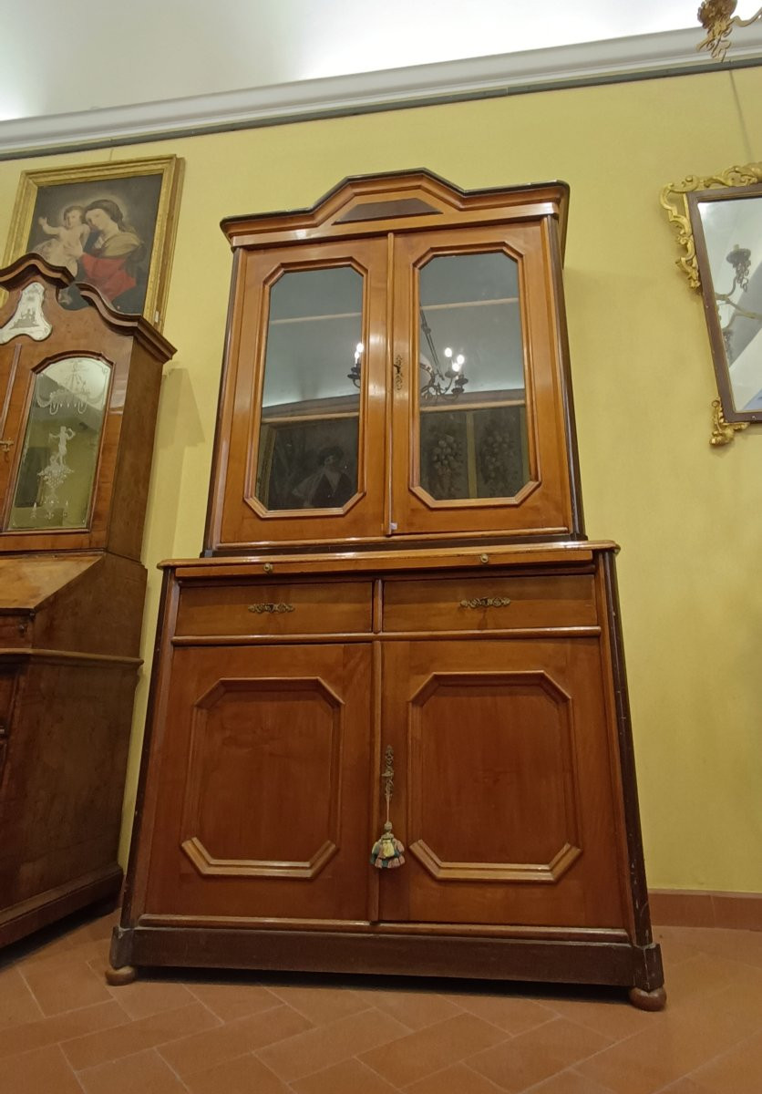VETRINA "BOOKCASE" LUIGI FILIPPO SECONDA META' XIX SECOLO-photo-2