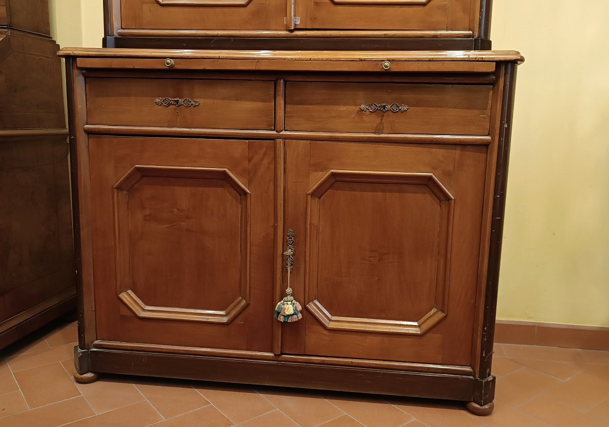 VETRINA "BOOKCASE" LUIGI FILIPPO SECONDA META' XIX SECOLO-photo-3