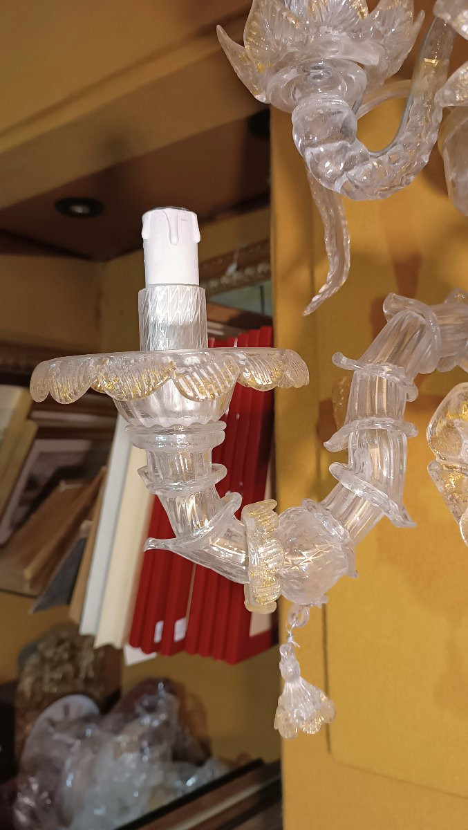 COPPIA DI APPLIQUES CA REZZONICO MURANO PRIMA META' DEL XIX SECOLO -photo-1