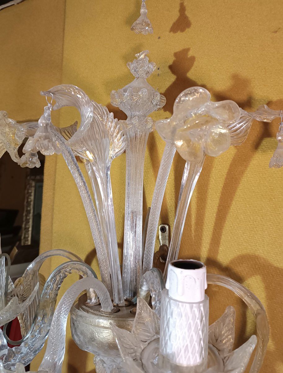 COPPIA DI APPLIQUES CA REZZONICO MURANO PRIMA META' DEL XIX SECOLO -photo-3
