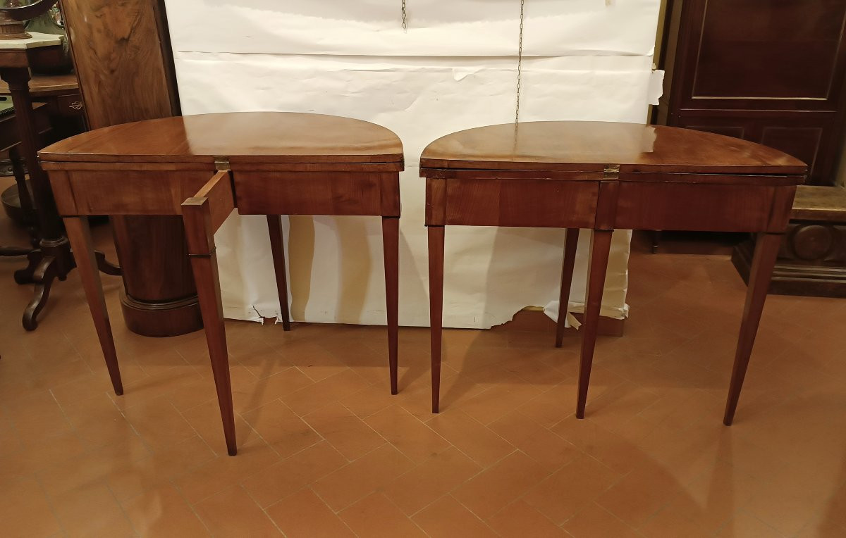 COPPIA DI CONSOLLES NEOCLASSICHE FINE DEL XVIII SECOLO -photo-4