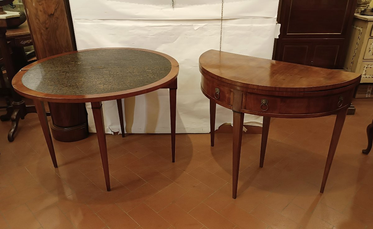 COPPIA DI CONSOLLES NEOCLASSICHE FINE DEL XVIII SECOLO -photo-5