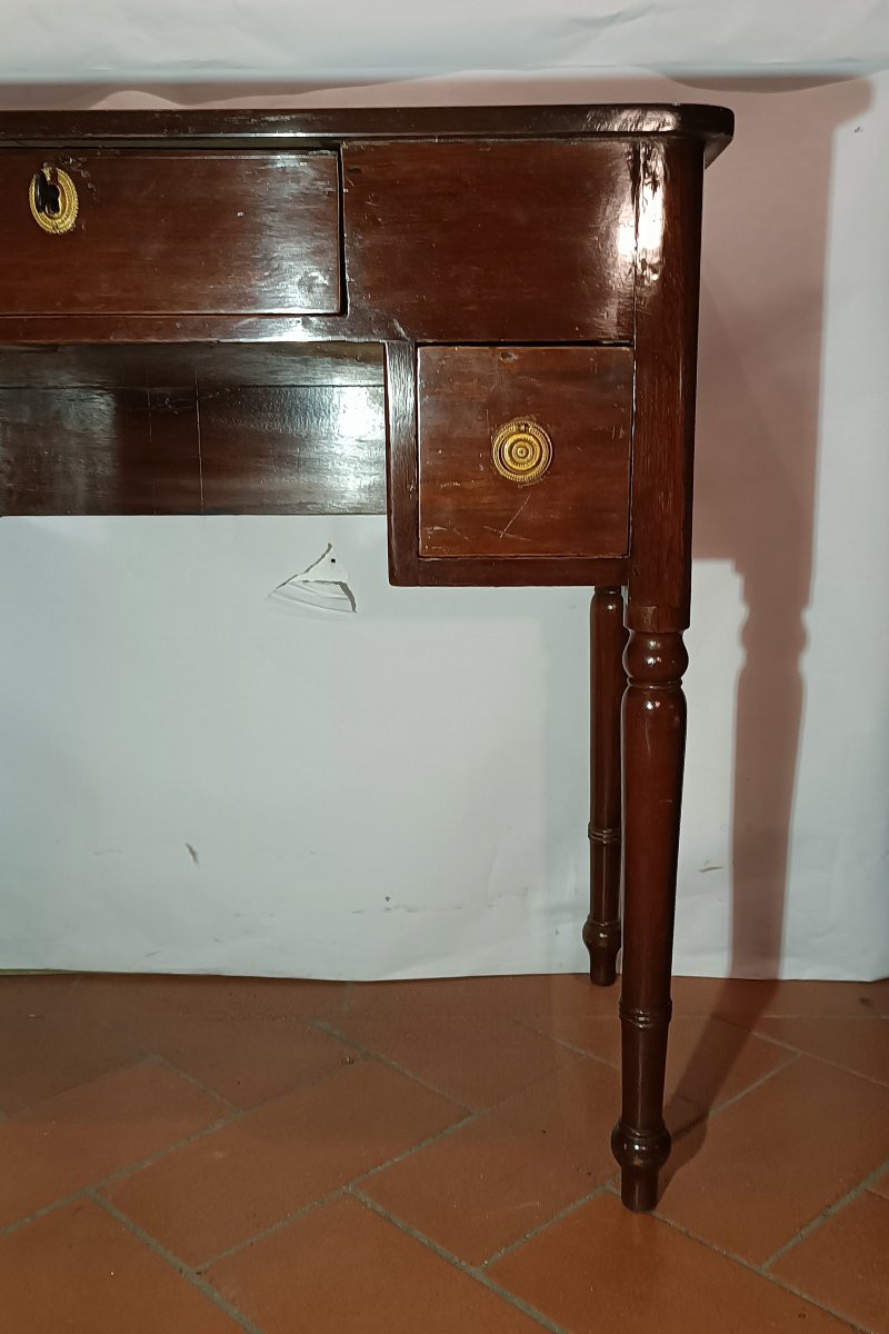 TAVOLINO SCRITTOIO IN NOCE SECONDA META' XIX SECOLO-photo-4