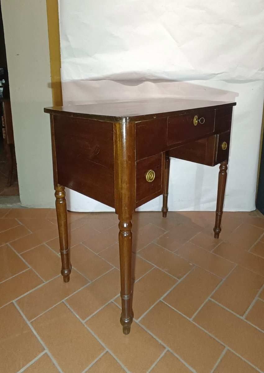 TAVOLINO SCRITTOIO IN NOCE SECONDA META' XIX SECOLO-photo-4