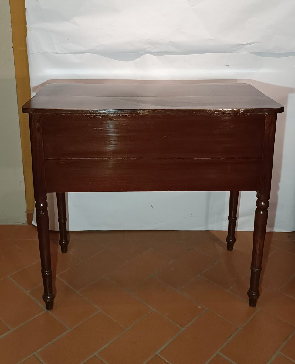 TAVOLINO SCRITTOIO IN NOCE SECONDA META' XIX SECOLO-photo-5
