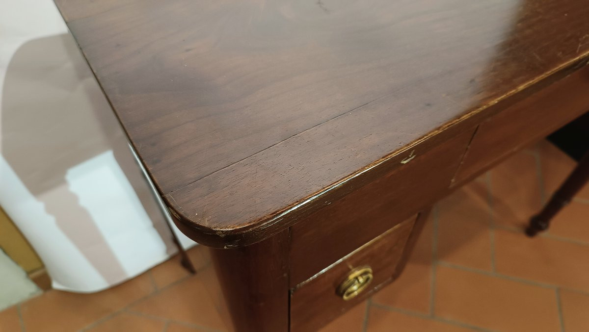 TAVOLINO SCRITTOIO IN NOCE SECONDA META' XIX SECOLO-photo-6