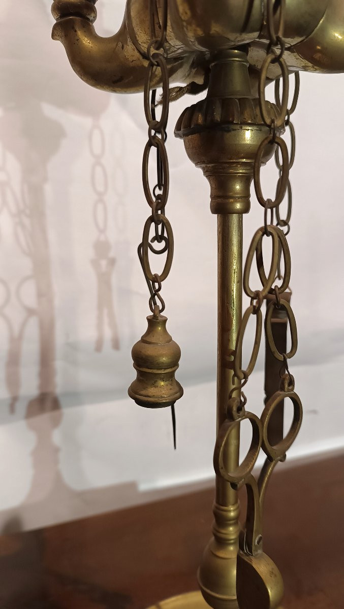 COPPIA DI LUCERNE FIORENTINE PRIMI DEL XIX SECOLO -photo-2