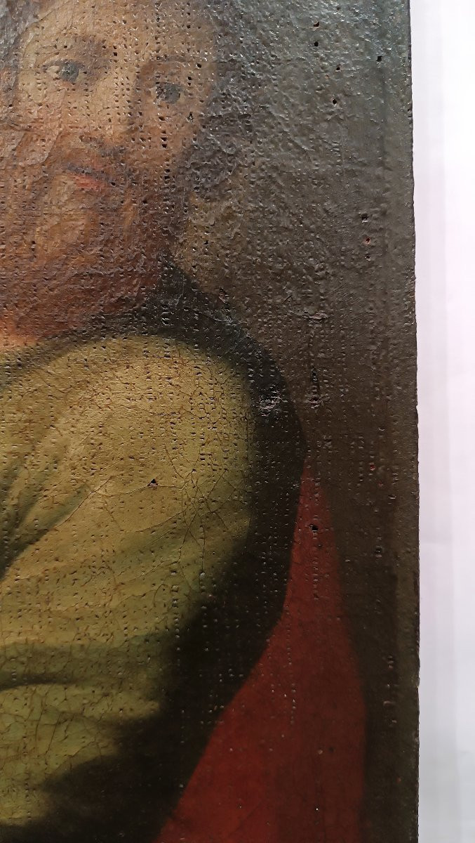 DIPINTO CON SANTI PIETRO E PAOLO XVI SECOLO-photo-5