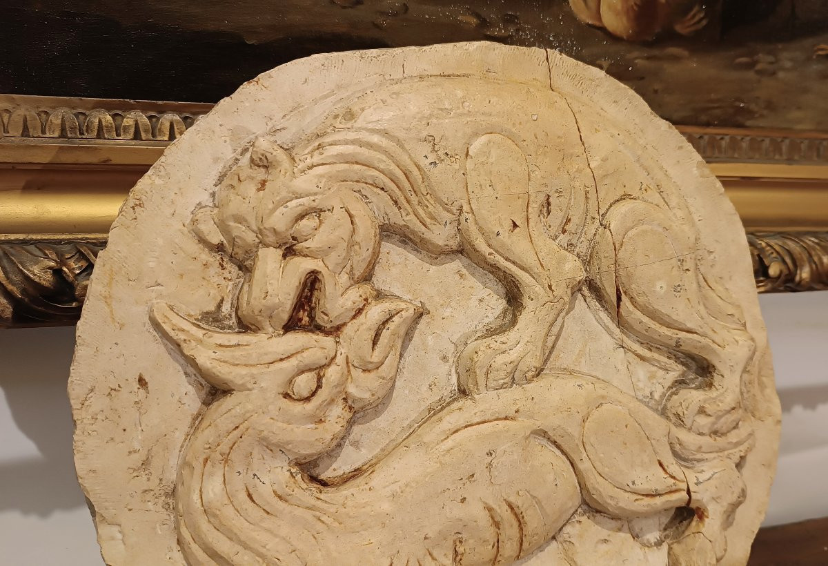 PATERA VENEZIANA IN PIETRA ISTRIANA PRIMI DEL XVII SECOLO -photo-3