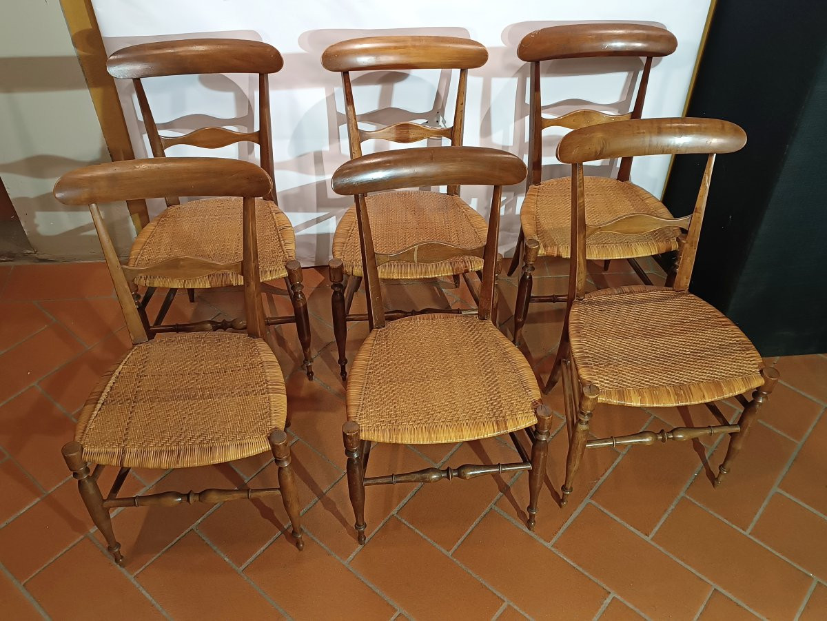 SEI SEDIE IN MINIATURA FINE XIX SECOLO -photo-2