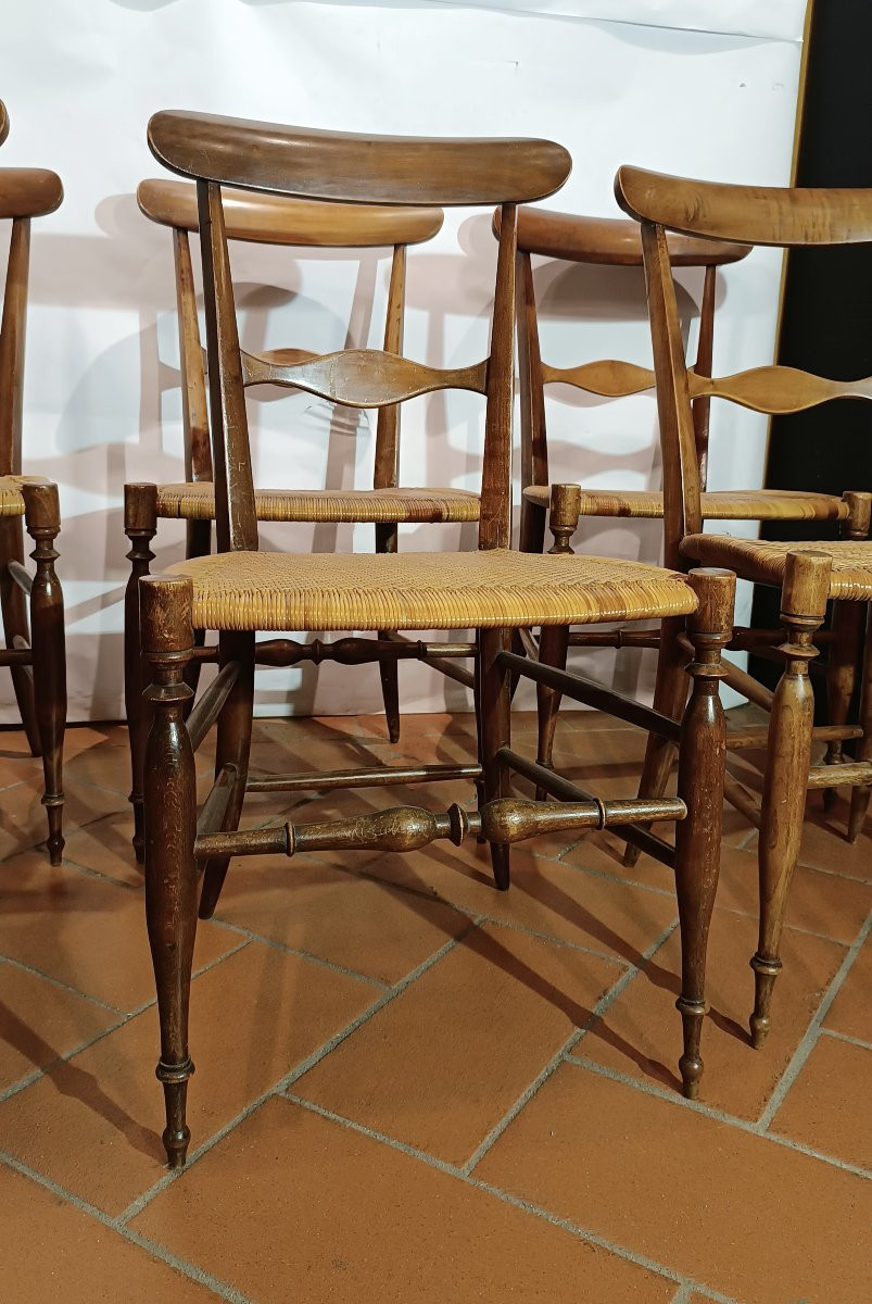 SEI SEDIE IN MINIATURA FINE XIX SECOLO -photo-3