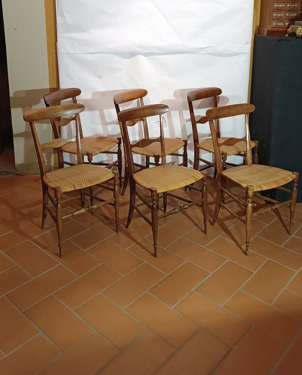 SEI SEDIE IN MINIATURA FINE XIX SECOLO -photo-3