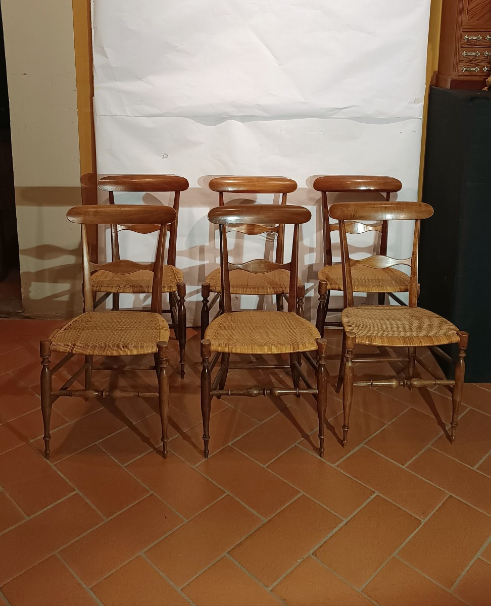 SEI SEDIE IN MINIATURA FINE XIX SECOLO 