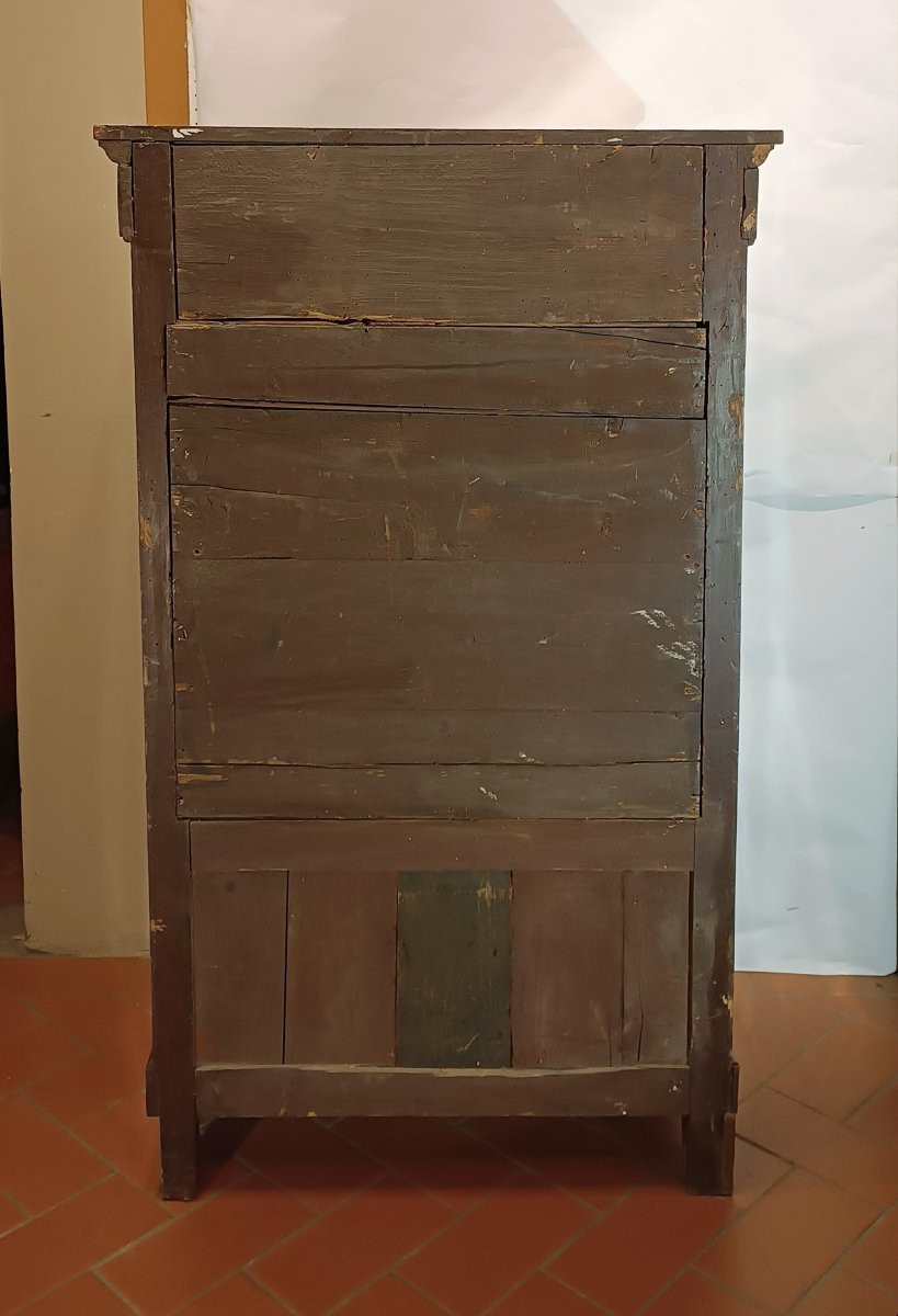 SECRÉTAIRE IN PIUMA DI NOCE META' XIX SECOLO -photo-6