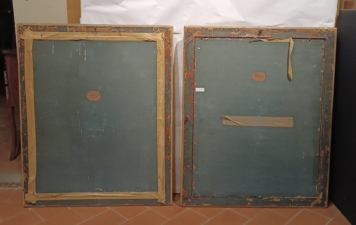 COPPIA DI ACQUERELLI CON PASTORI DI DOMENICO DE ANGELIS FINE XVIII SECOLO -photo-2