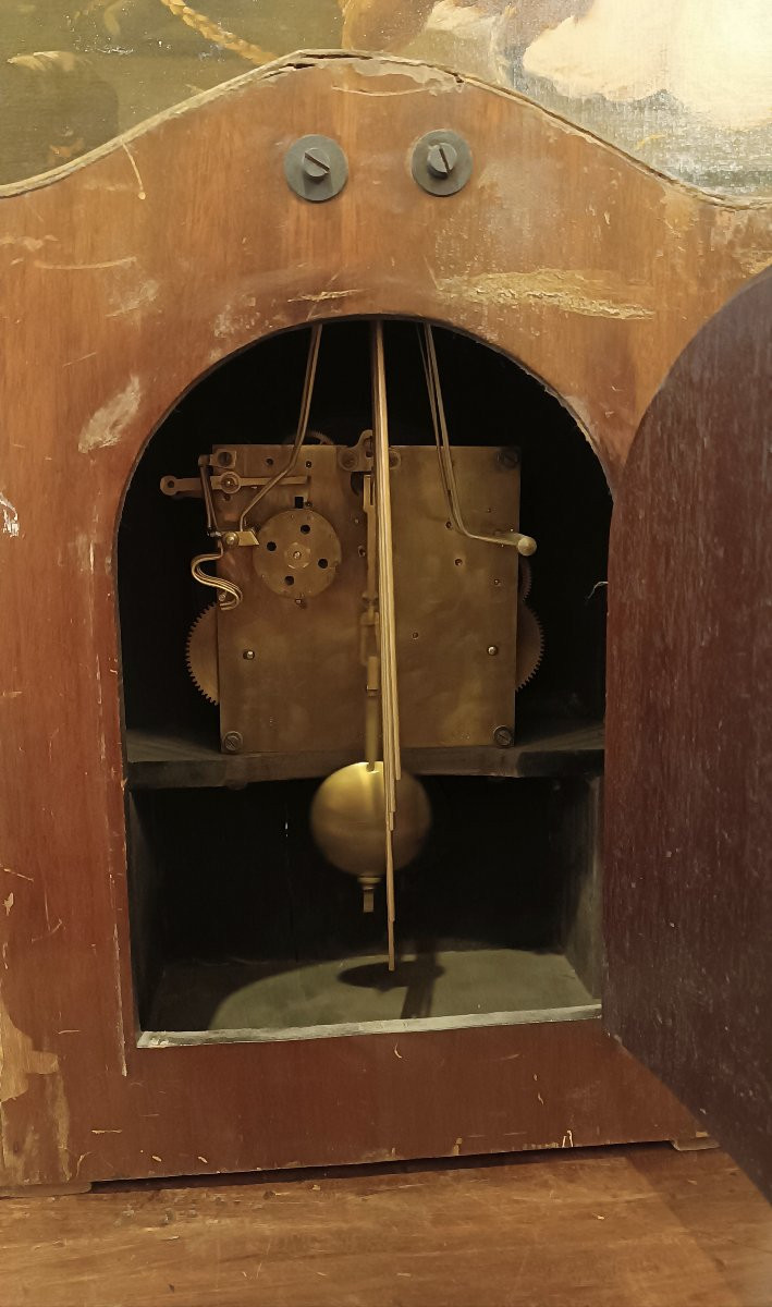 OROLOGIO WESTMINSTER IN CASSA DI MOGANO SECONDA META' XIX SECOLO -photo-5