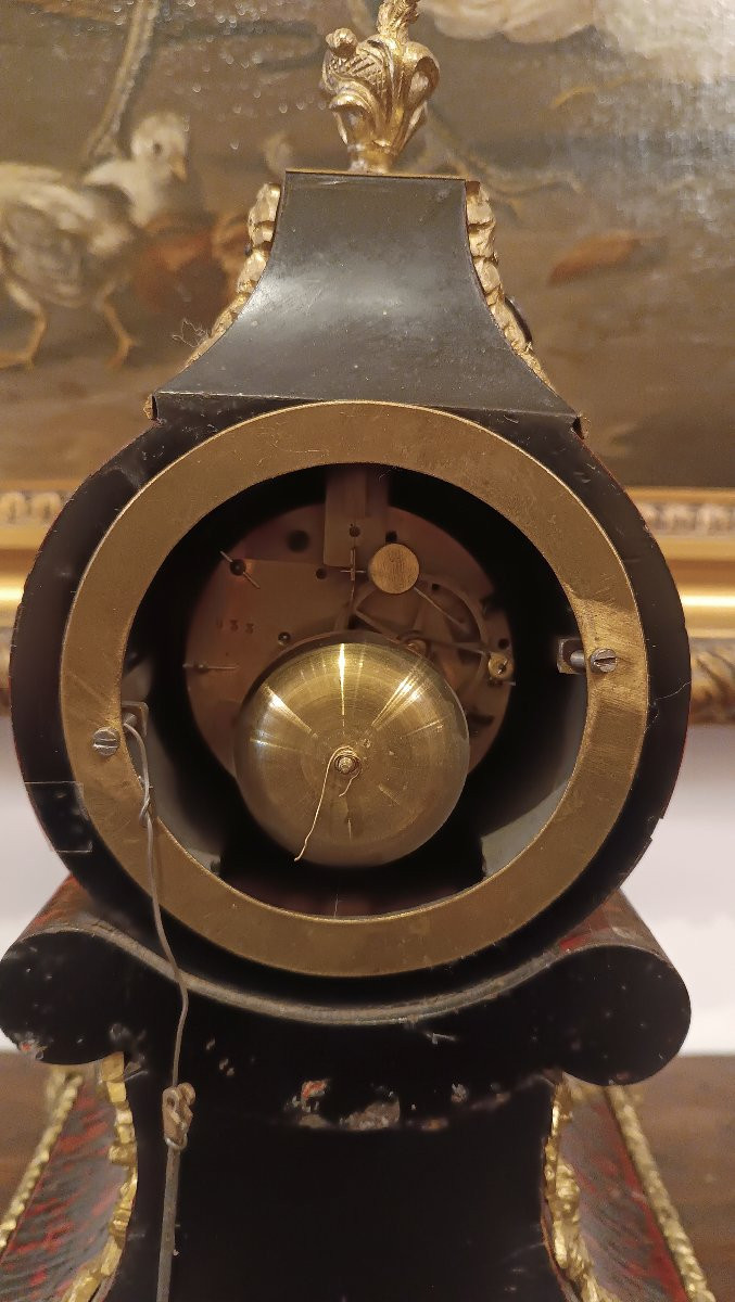 OROLOGIO INTARSIATO BOULLE META' XIX SECOLO -photo-4