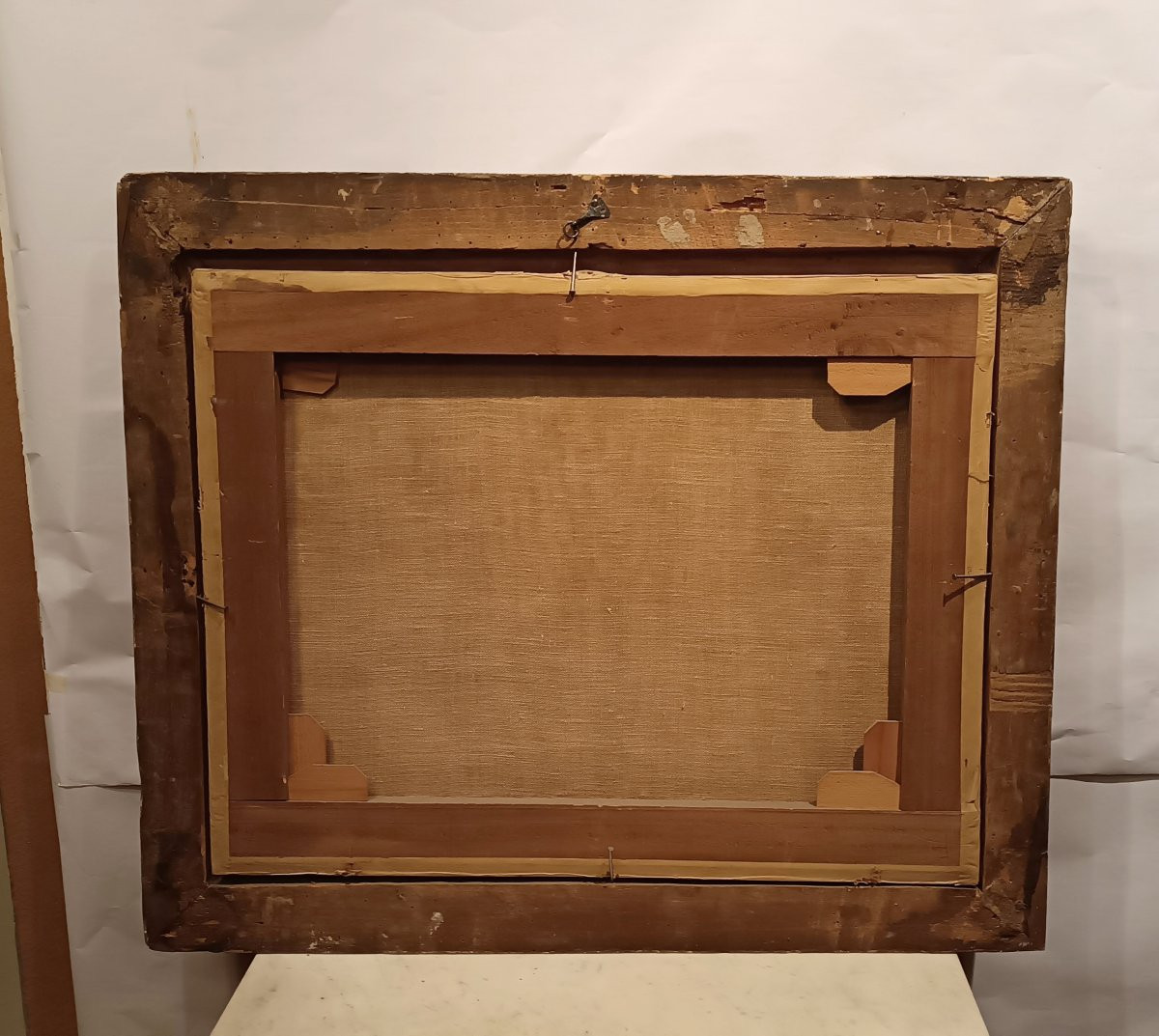 DIPINTO CON NATURA MORTA E COCOMERO XVII SECOLO -photo-5