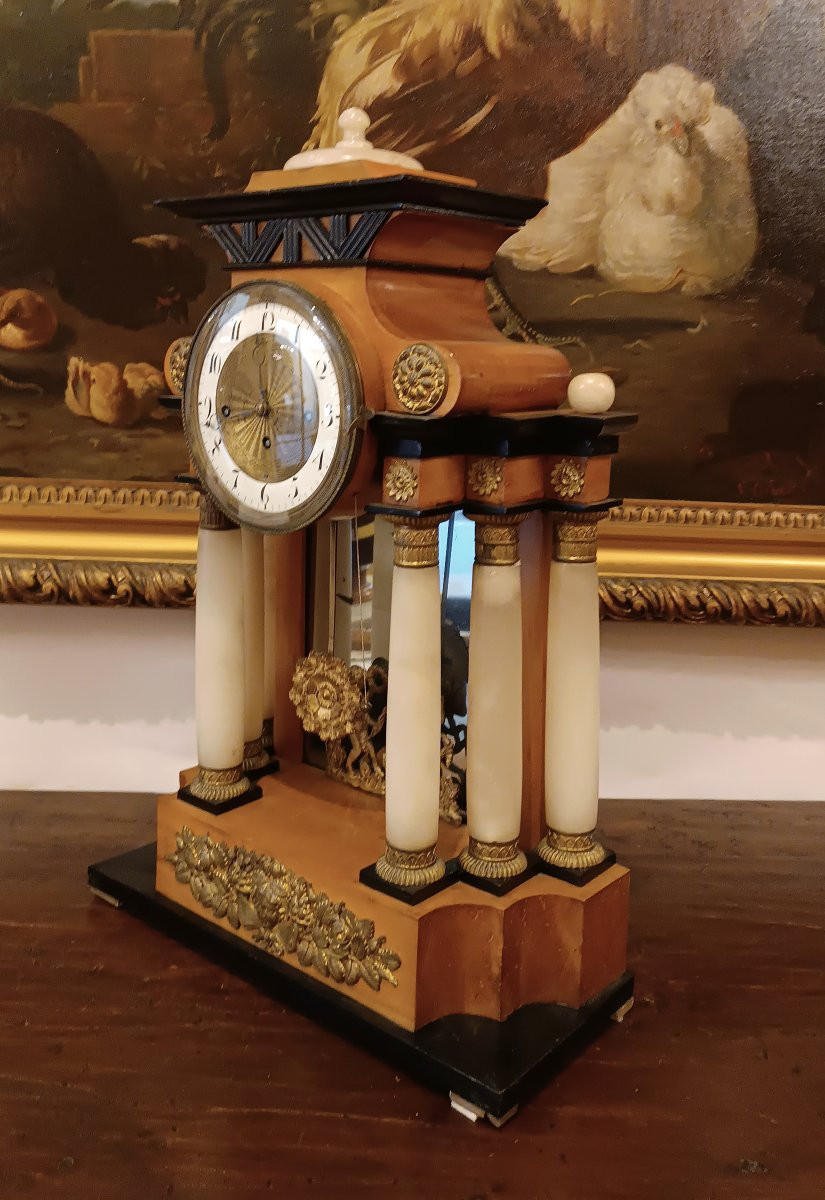 OROLOGIO A TEMPIETTO VIENNESE PRIMI DEL XIX SECOLO -photo-4