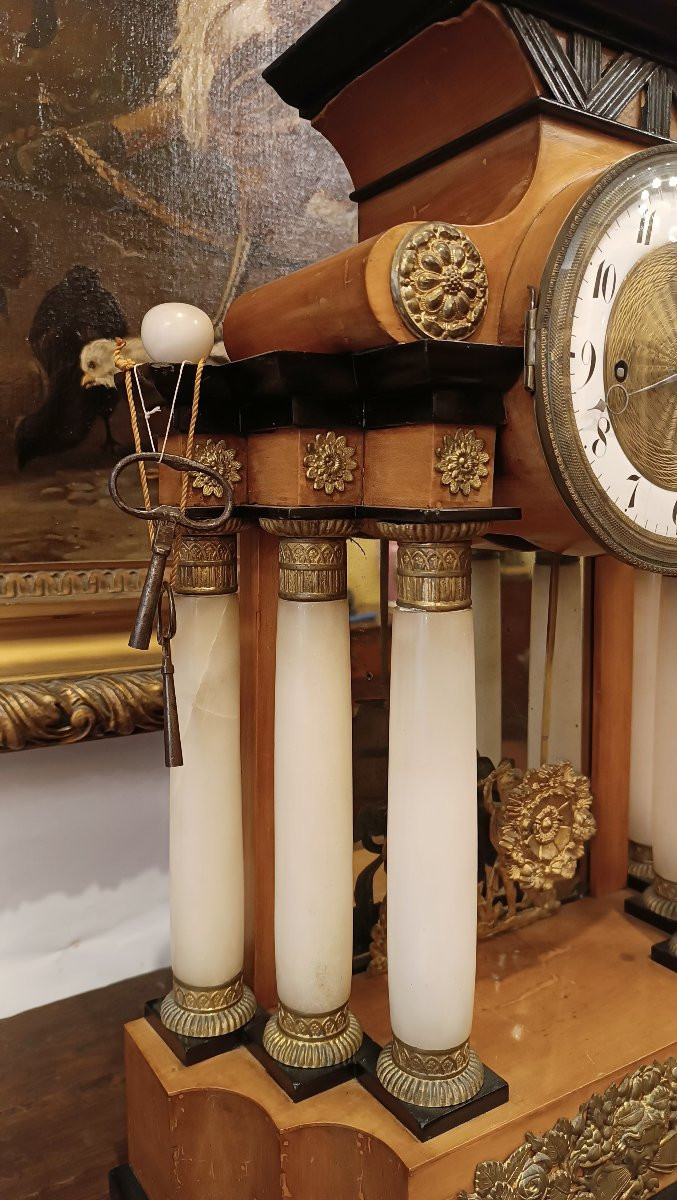 OROLOGIO A TEMPIETTO VIENNESE PRIMI DEL XIX SECOLO -photo-2