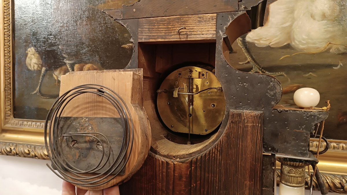 OROLOGIO A TEMPIETTO VIENNESE PRIMI DEL XIX SECOLO -photo-6