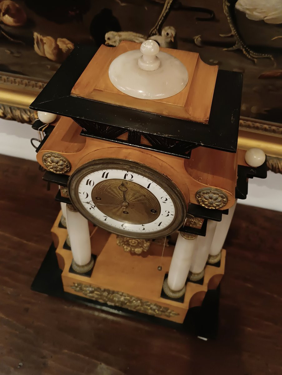 OROLOGIO A TEMPIETTO VIENNESE PRIMI DEL XIX SECOLO -photo-7