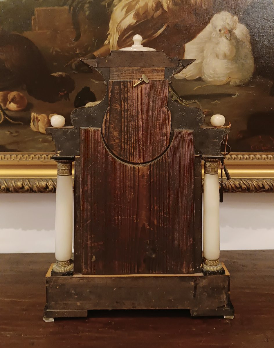 OROLOGIO A TEMPIETTO VIENNESE PRIMI DEL XIX SECOLO -photo-8